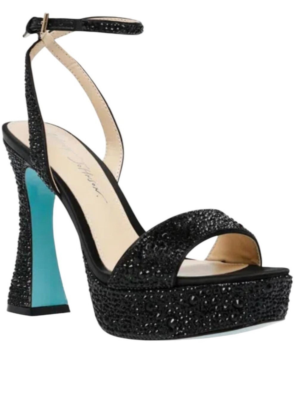 Betsey Johnson, Beth Crystal Platform, Size.7
